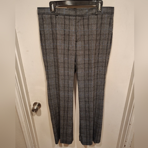 Banana Republic Pants - Banana Republic NWT Mid Rise Straight Leg Plaid Logan Trouser Pants Sz 12 Career